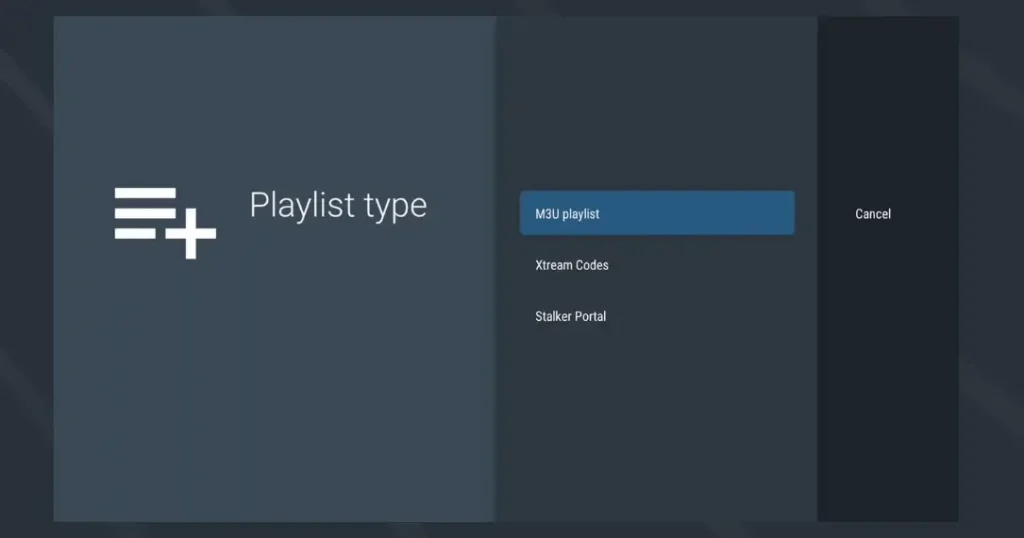 Add playlist Tivimate
